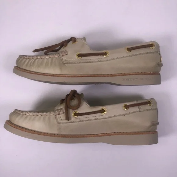 Sperry Top-Sider Gold Cup Ivory Boat Shoes - Picture 4 of 8